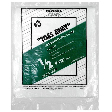 Premier 9X12 Globe .5 Mil Embossed Drop Cloth 22040